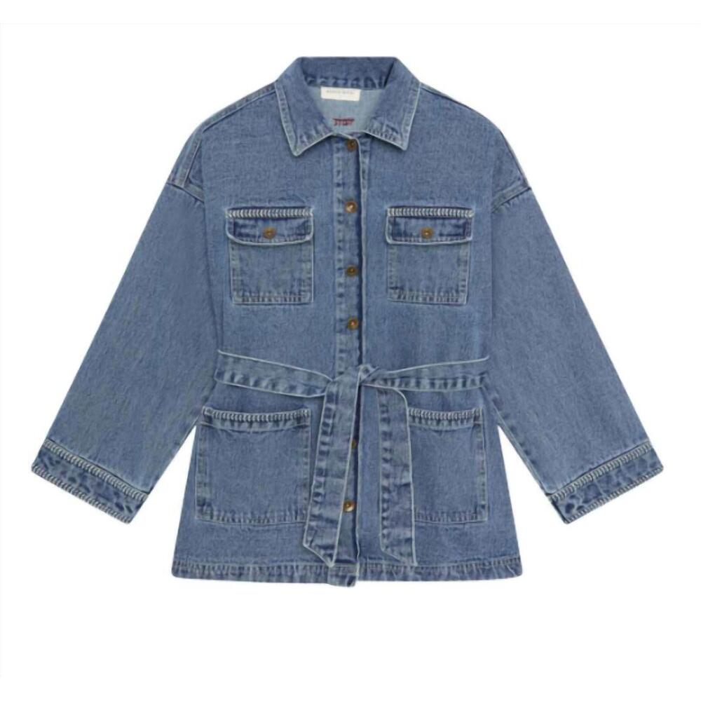 NEW MAISON HOTEL women's wayne jacket in western blues
